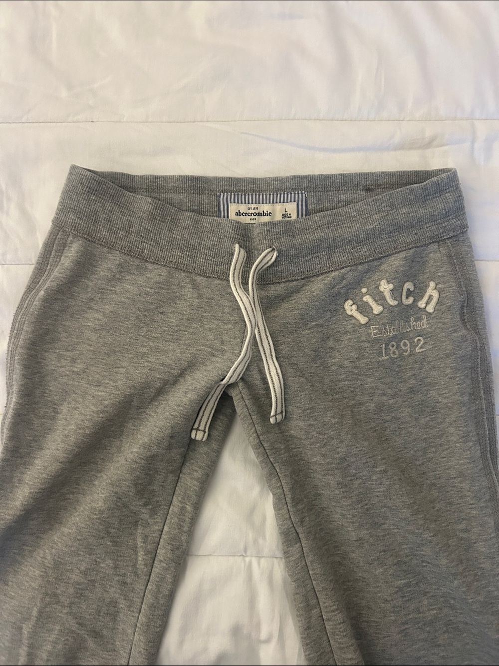 Y2K Abercrombie and Fitch Gray Flare Sweatpants